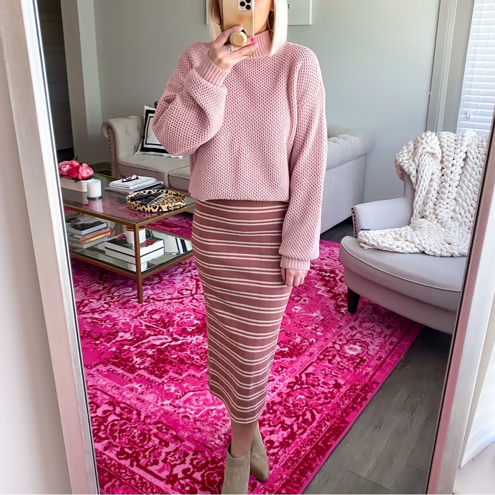 Striped Midi Dress